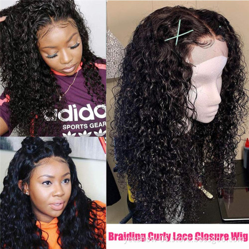 Factory price top quality luxury 10a grade 100% virgin human hair wigs vendors kinky curly brazilian hair wig